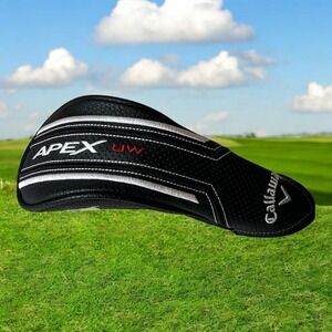 CALLAWAY APEX UW Hybrid Golf Club Head Cover Headcover Black White Red